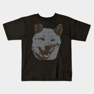 Shiba Inu - Typography Doge Design Kids T-Shirt